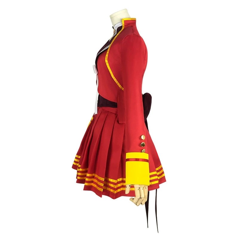 ANIME MARUZENSKY COSPLAY COSTUME UMA MUSUME PRETTY DERBY HALLOWEEN WOMEN RED UNIFORM DRESS DISGUISE