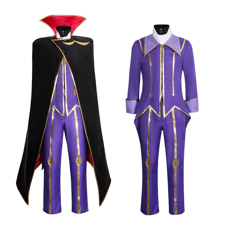 2025 CODE GEASS COSPLAY ANIME LELOUCH OF THE REBELLION R2 COSTUME ZERO OUTFITS COSPLAY COSTUME