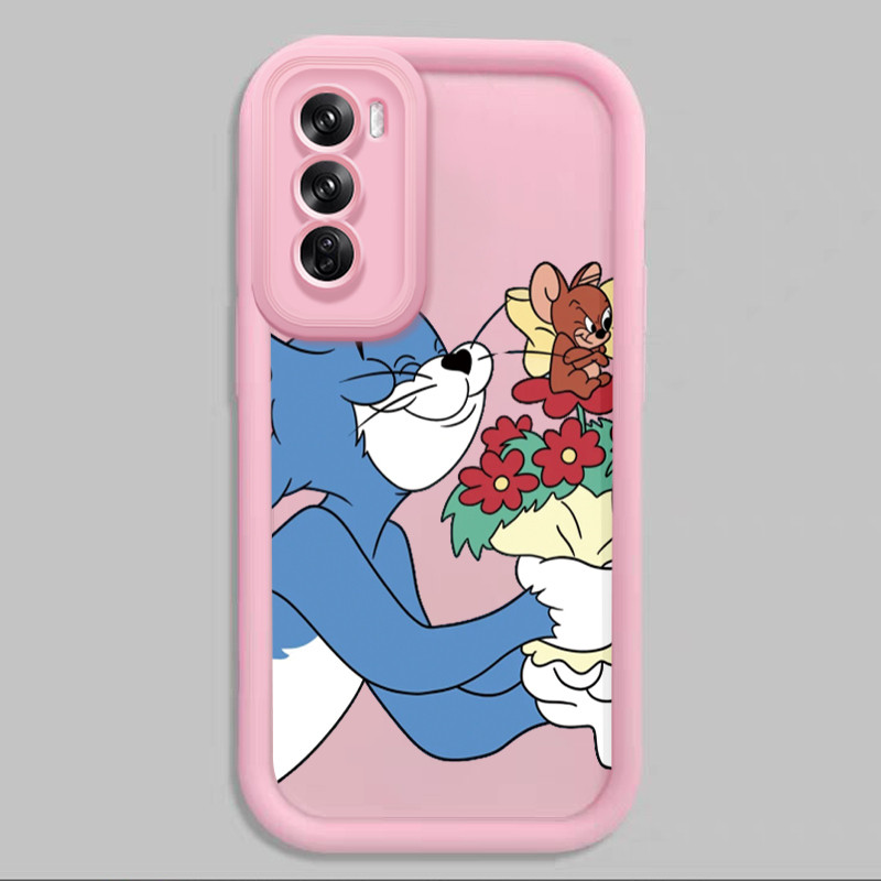 Casing Hp untuk OPPO Reno 12 5G Reno 12 Pro 5G Reno 12F 4G Reno 12F 5G Case Casing HP couple Kucing 