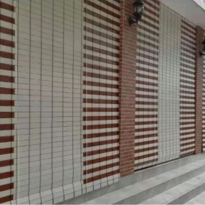 Kerey Tirai Gulung Outdoor Bahan Plastik Pvc Include Tali Penggulung Pasti Ori