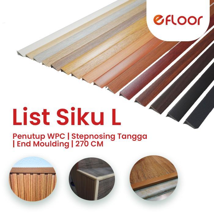 List / Aksesoris Lantai Vinyl Lengkap List Siku L, List Adaptasi/Reduser Strip, List Skirting/Plint,
