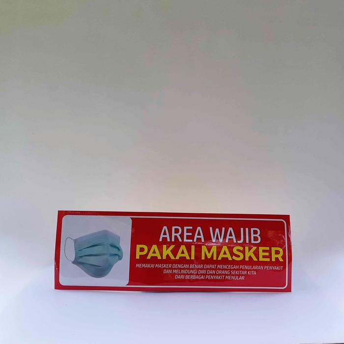 Stiker Wajib Pakai Masker