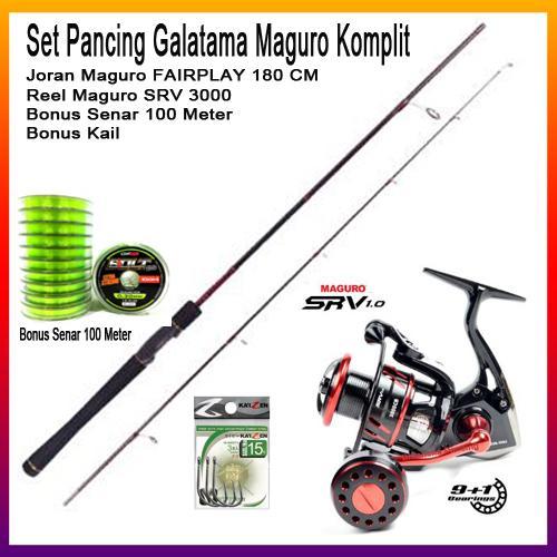 Shiimano - Set Pancing Galatama Maguro Joran Maguro 180Cm Original