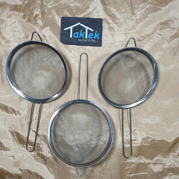 saringan ayakan stainless 18 penyaring tepung gula santan kelapa MPASI minyak