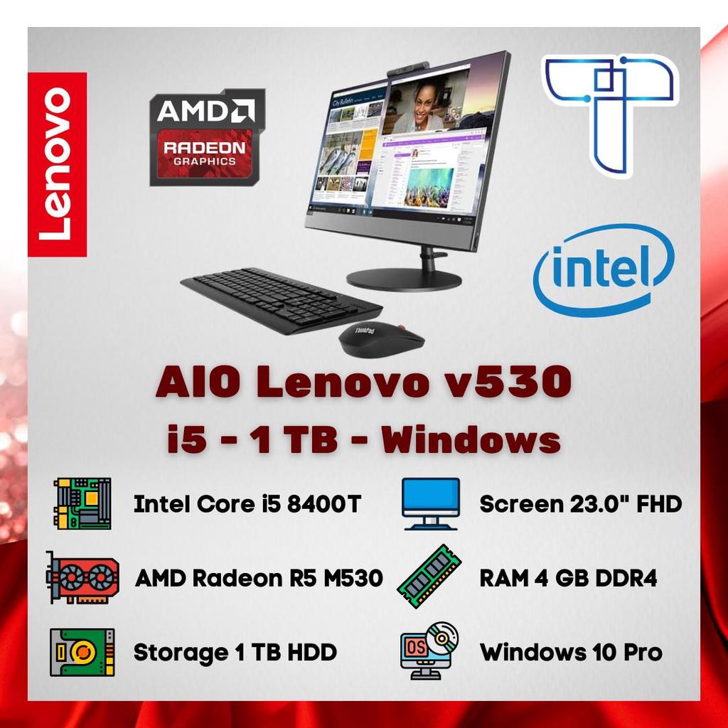 Lenovo All in One AIO V530 - i5 - 1 TB HDD - Windows - non touch