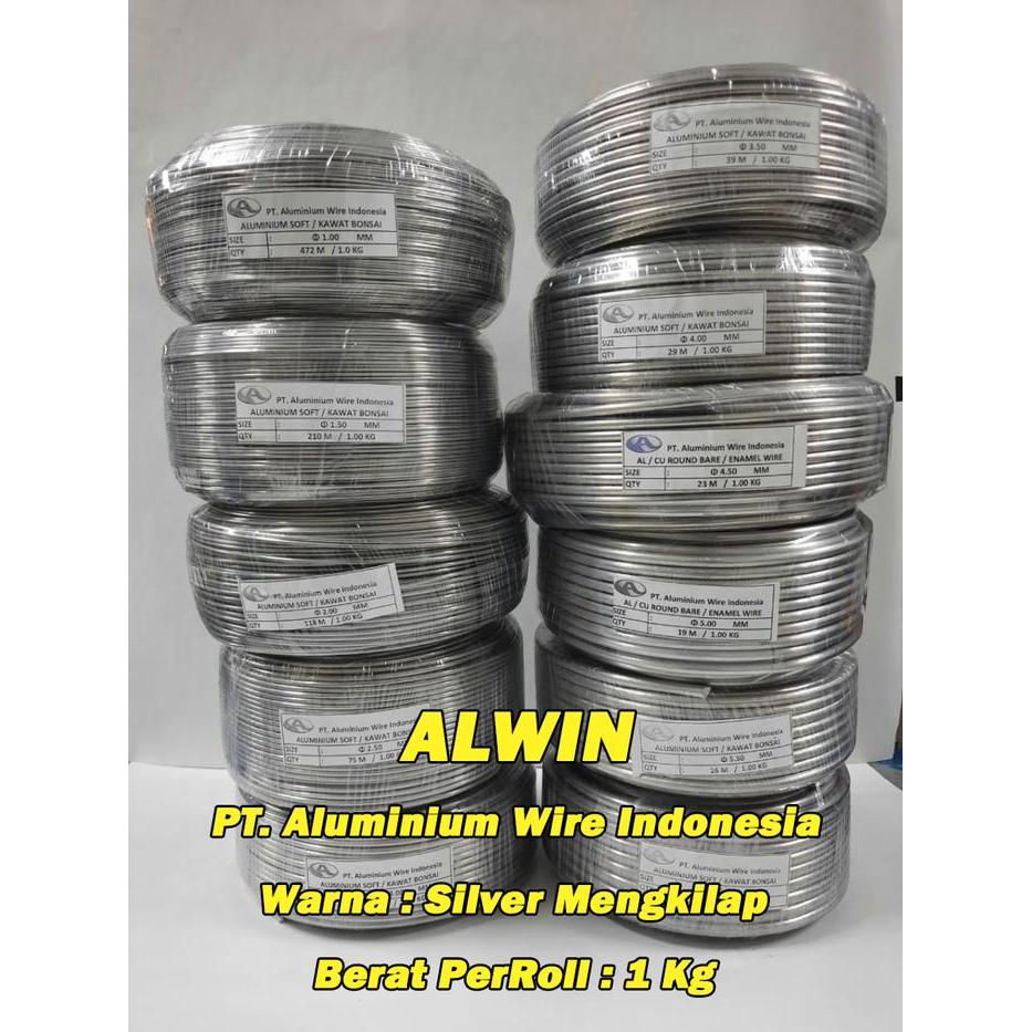 Kawat Bonsai Aluminium Ukuran 1Mm Sampai 6Mm