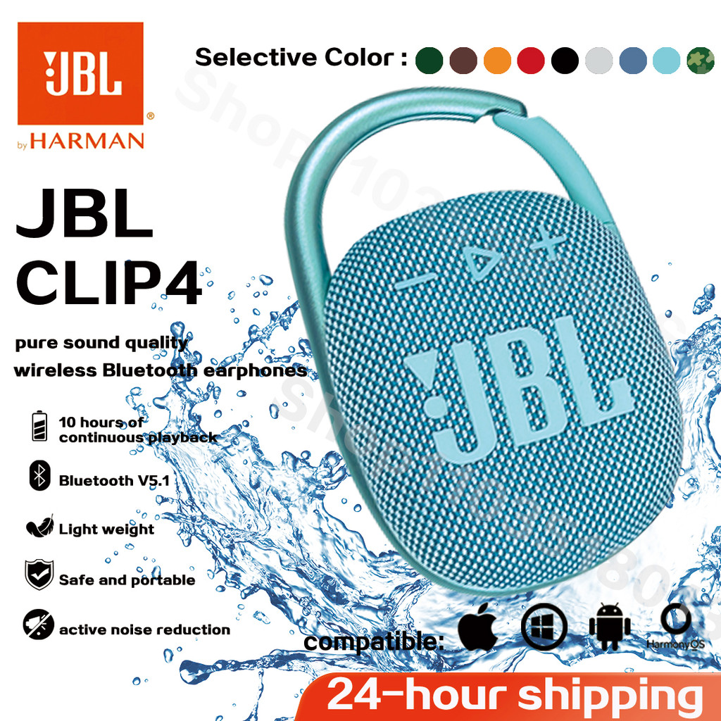 Original JBL CLIP 4 Wireless Bluetooth Portable Speaker Subwoofer Outdoor Speaker Mini Speaker IP67