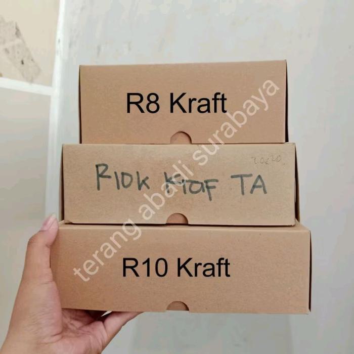 Dus Nasi Kraft Coklat R10K 20x20x7 /Dus Roti/Dus Kue/Kotak Nasi Kraft Coklat