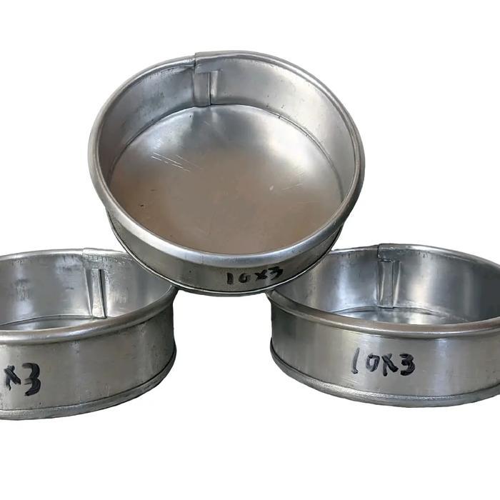 Cetakan Bulat Mini Aluminium Tebal Tinggi 3 cm - Loyang Bolu Mini/Pizza Mini (10 cm) Kue Kitchenware