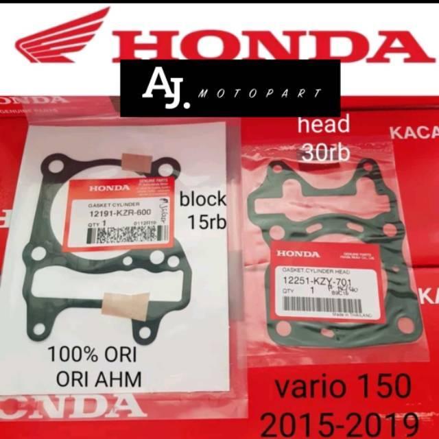 Gasket Cylinder Block Gasket Cylinder Head Vario 150 Thn 2015-2019 Ori Ahm