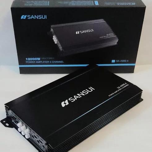 Power Sansui 4 Ch - Sansui Amplifier Car Audio 4 Chanel Sa A900.4 Raffa Audio