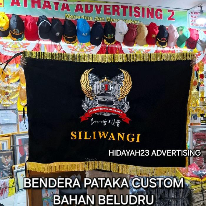 TERLARIS bendera pataka bordir / bendera custom bordir/ bendera patak