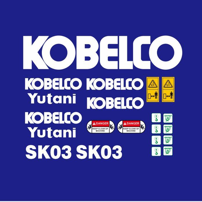 Stiker Kobelco Sk 03 Sticker Excavator