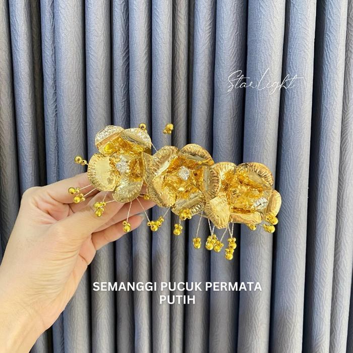 STARLIGHT BALI - Semanggi Pucuk Mutiara ( 3 BUNGA) / Aksesoris Rambut / Semanggi Bali / Aksesoris