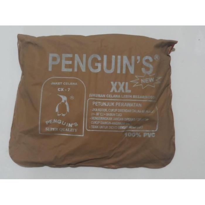 Jas Hujan Jaket Celana Merek Penguin's / Penguin CX7 / CX7 / CX 7 L dan XL ORIGINAL Dapat digunakan