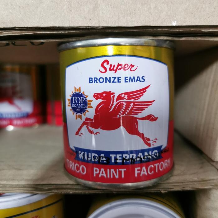 Cat Minyak Gold Bronze Emas Cat Kecil Kuda Terbang