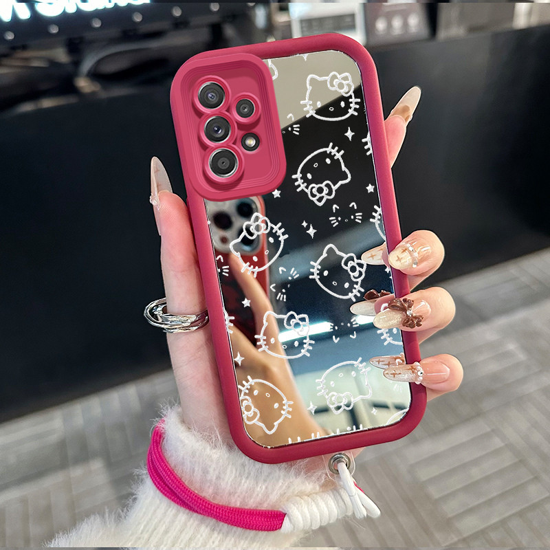 Casing Hp untuk Samsung Galaxy A52 4G A52 5G A52s 5G A53 5G A23 4G A23 5G Case Casing kucing pola Si