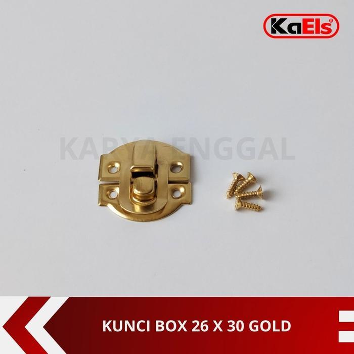 Kunci Pengait Box Emas / Kunci Box Tipis / Pengait Kotak Perhiasan