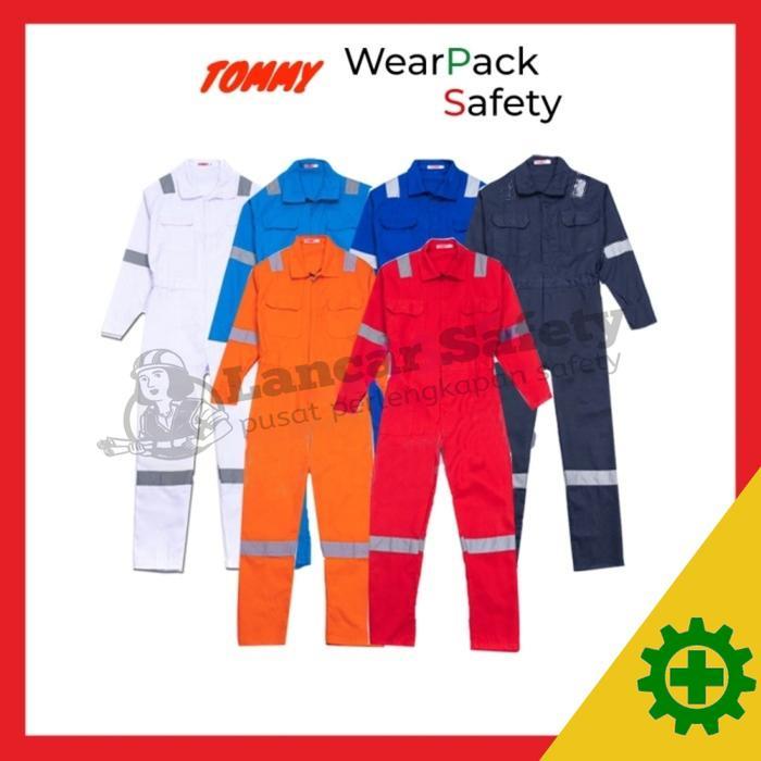 Livia Baju Wearpack Terusan/seragam safety proyek/baju safety proyek
