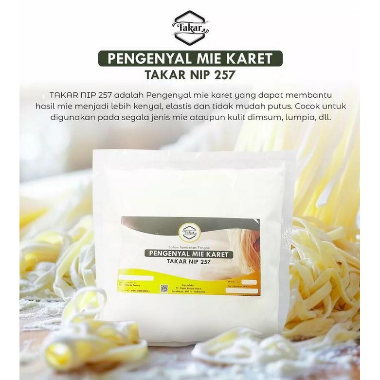 1Kg Pengenyal Mie Karet Takar Nip 257 Pengenyal Kulit Dimsum, Siomay, & Lumpia Membuat Mie Elastis
