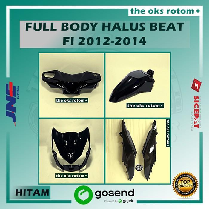 Full Set Cover Body Bodi Halus Alus Honda Beat FI Hitam 2012 - 2014