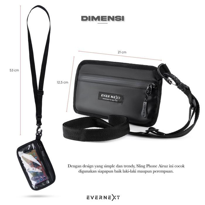 Dompet Minimalis Tas Hp Gantung Leher Waterproof Anti Air Tas Selempang Kalung Leher