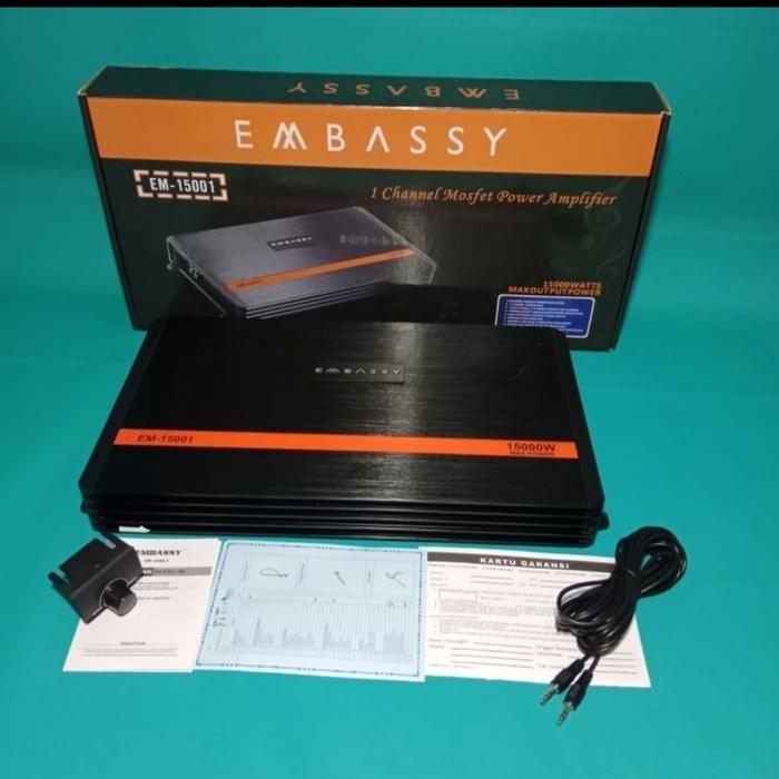 Embassy EM-1500.1 Power amplifier Monoblock 1 Channel Class D