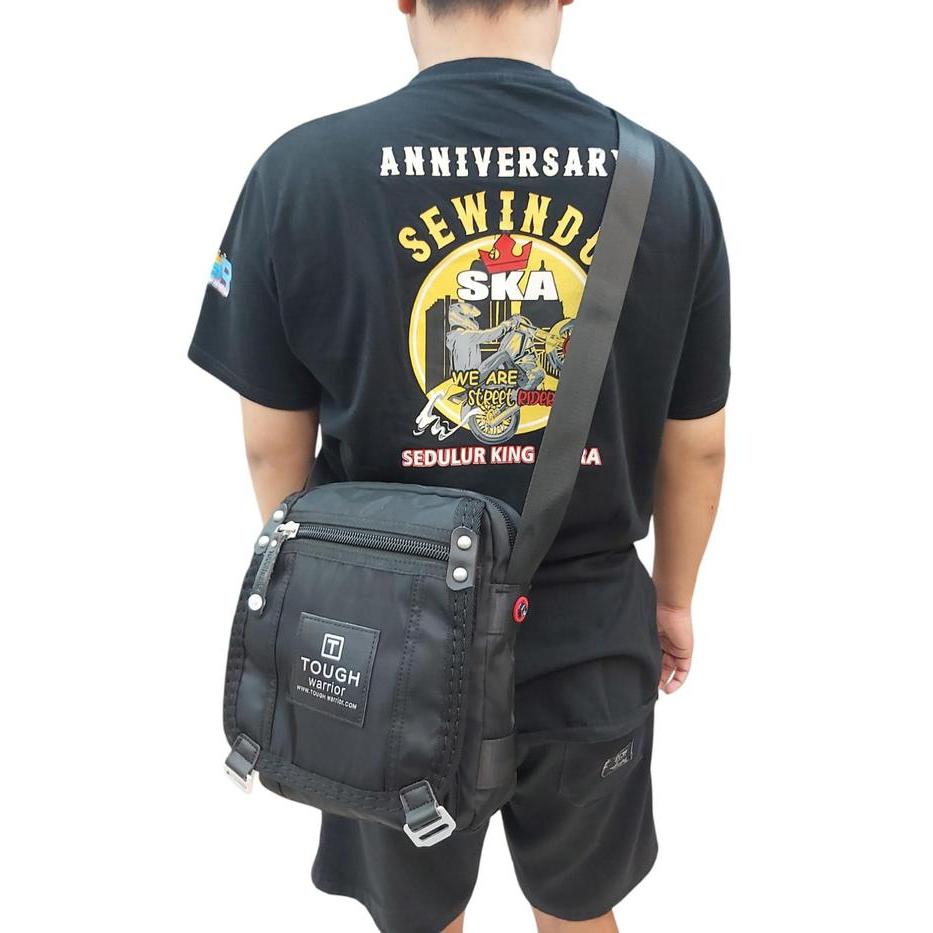 New Unisex Tough Warrior 6107 Sling Bag Waist Bag Tas Selempang Tough Cowo Pria