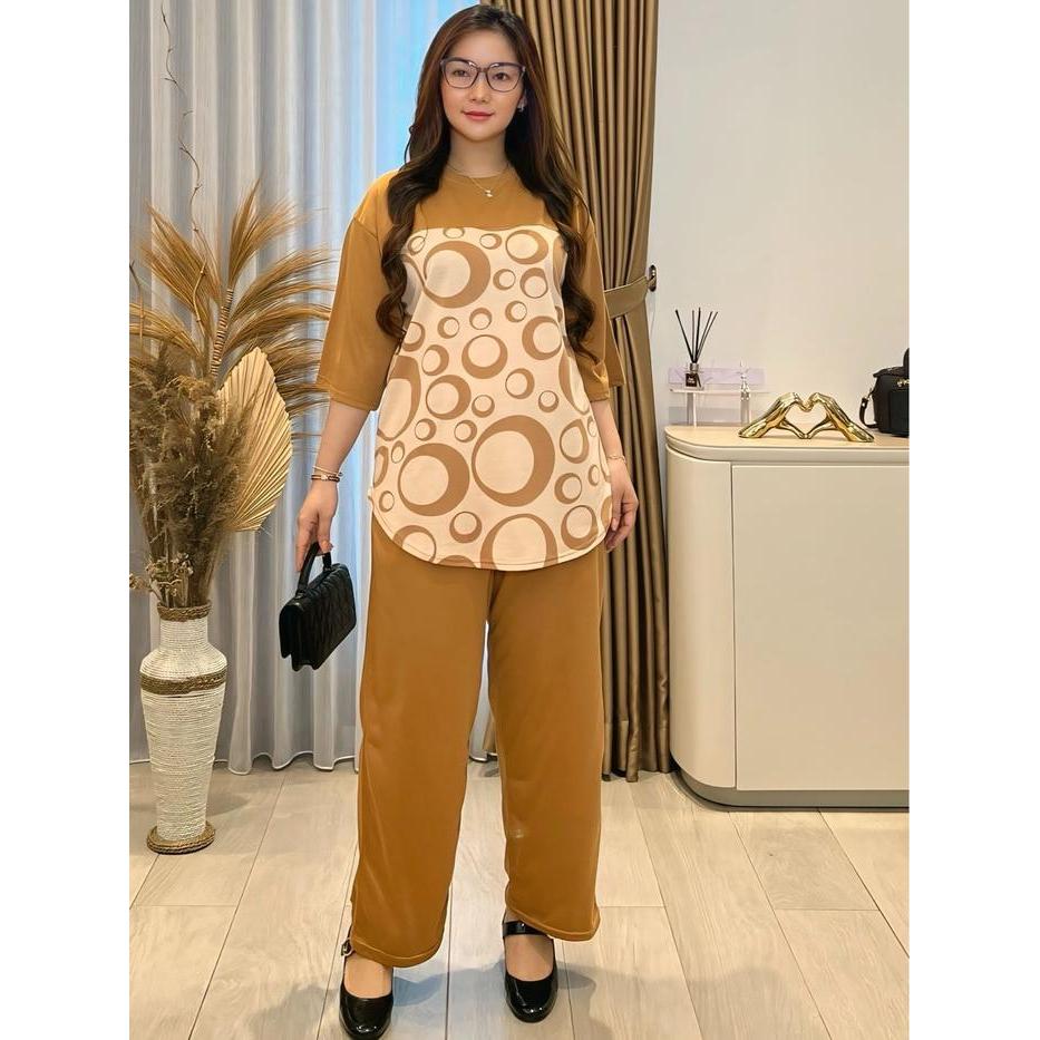 ser Setelan Wanita LD120 Oneset Pakaian Wanita Fashion Muslim SR5972