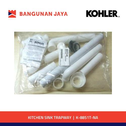 KOHLER KITCHEN SINK TRAPWAY WHITE K-8851T-NA