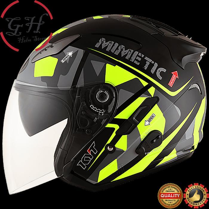 Helm Kyt Galaxy Slide Motif Garis