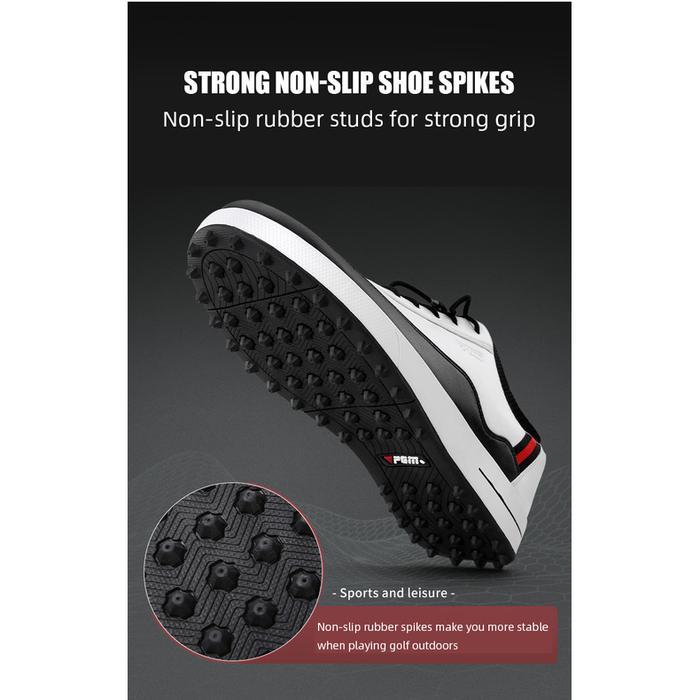 Pgm Golf Shoes Pria Spikeless Waterproof Sepatu Golf Pria Anti Air Anti Slip #Gratisongkir