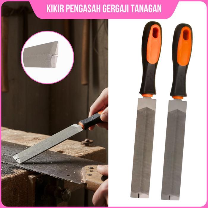 Kikir 6 Inch Alat Asah Gergaji Flat Besar Penghalus Kayu Besi Pipa Ubin Alat Kikir Serbaguna