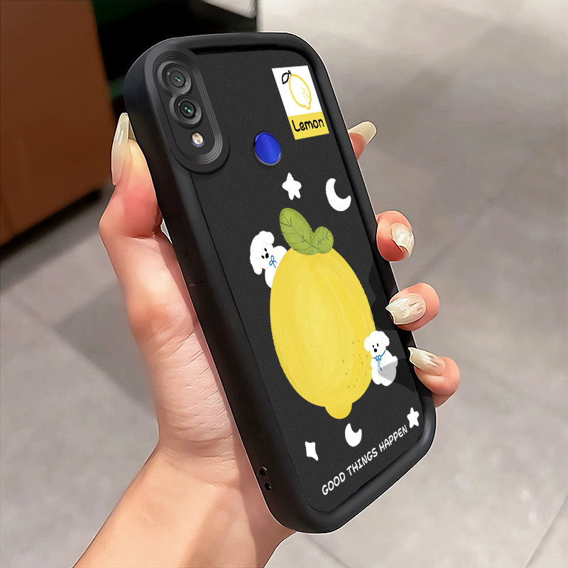 Casing Hp Xiaomi Redmi Note 7 Redmi Note 7s Redmi Note 7 Pro Case Lemon yang imut Kasing silikon Ces