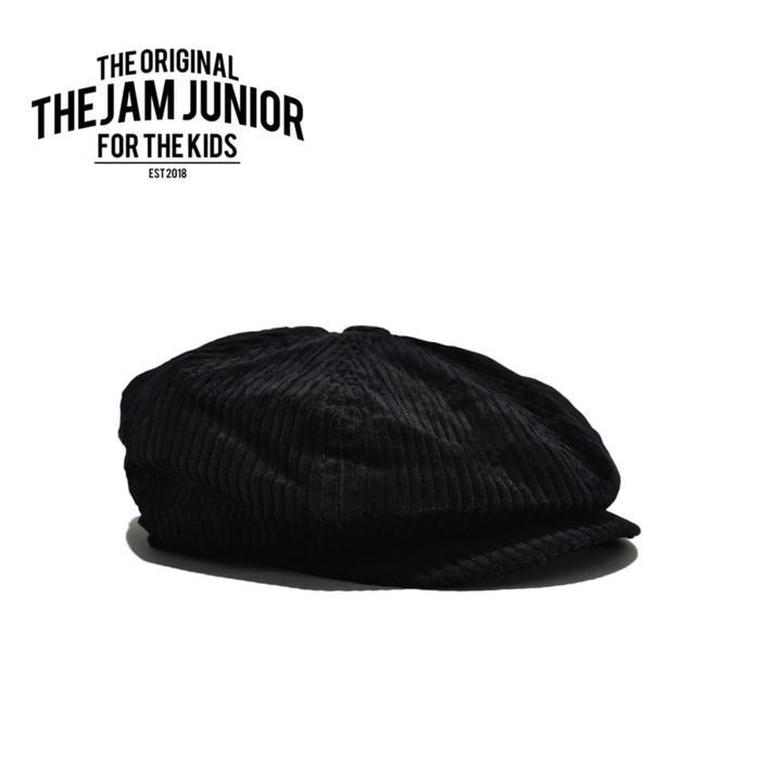 Thejam. Topi anak pria wanita Newsboy cap kids corduroy hitam