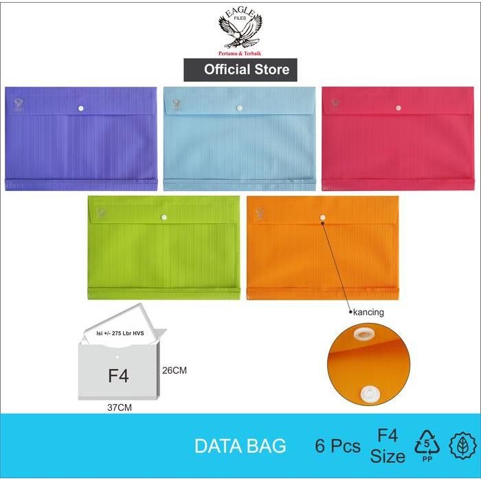 Eagle Map Plastik Kancing Opaque Horizontal F4 / Map Plastik / Map / Map File/ File Folder / Data