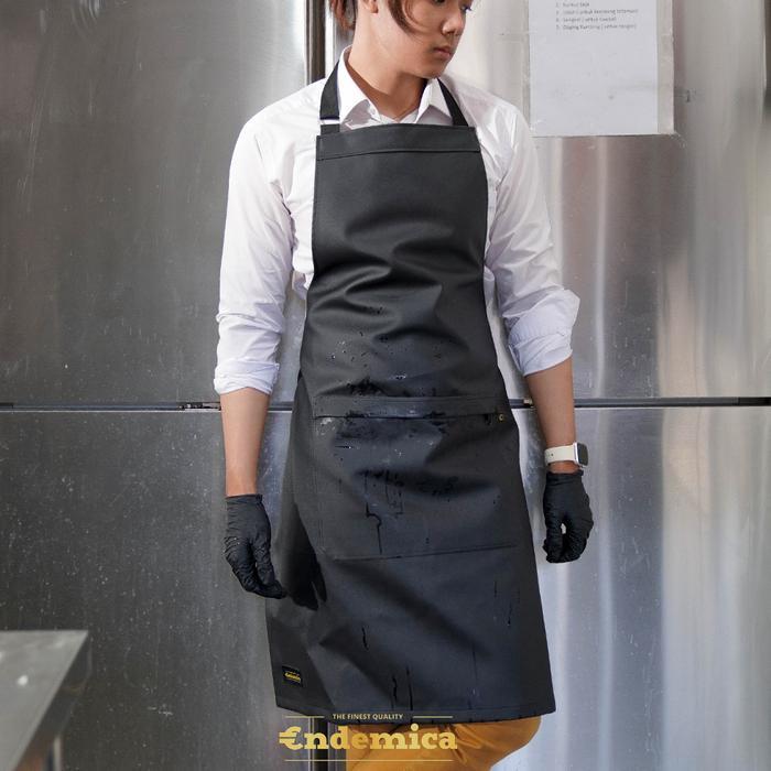 Apron Anti Air Apron Kitchen Koki Hotel & Resto Celemek Butcher Apron Steward Premium Sintetis