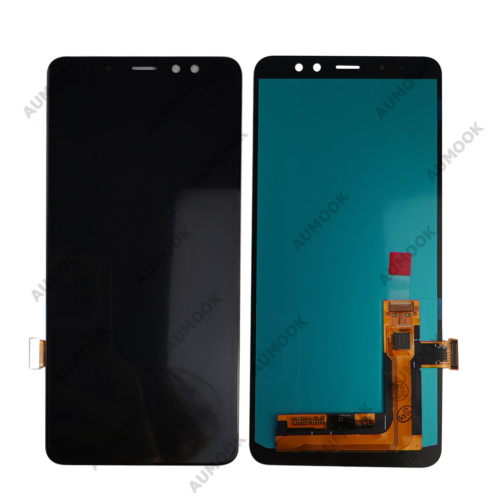 A8+ (2018) AMOLED LCD For Samsung Galaxy A8 PLUS 2018 Display Touch Screen Digitizer Assembly For