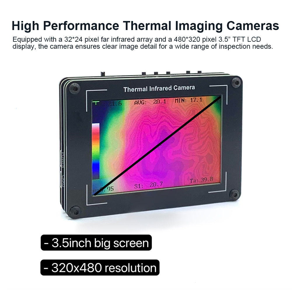 Thermal Imaging Camera Handheld LCD Display Thermal Camera Thermograph Temperature Camera USB