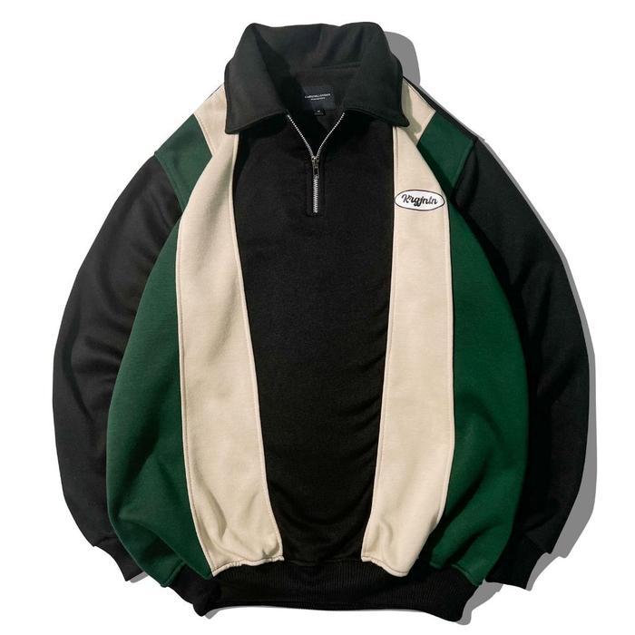 VOLUME 3 SWEATER RUGBY HALFZIP HALFZIP PRIA DISTRO HALFZIP LENGAN PANJANG