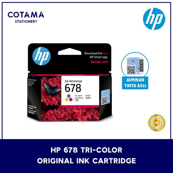 Tinta Printer HP 678 Tri-Color Warna Ink Cartridge 1515 2515