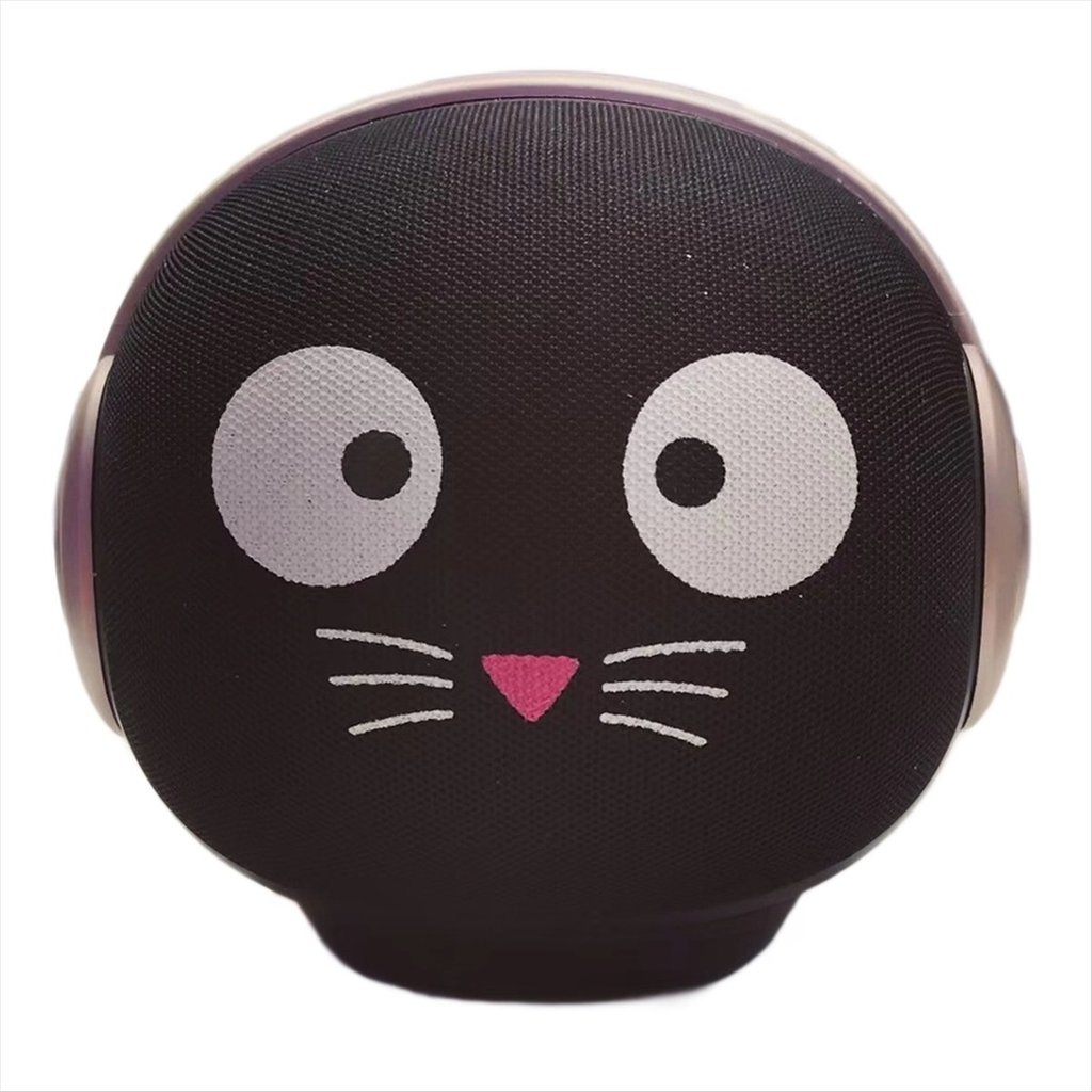 Cute Pet Bluetooth Speaker Owl LED Outdoor Portable Waterproof Dual-Link Bluetooth Speaker Black