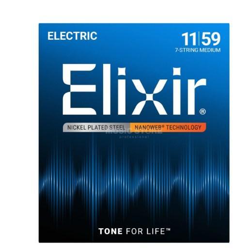 Senar Gitar Elektrik Elixir 12106 Nanoweb 7String 1159 Original