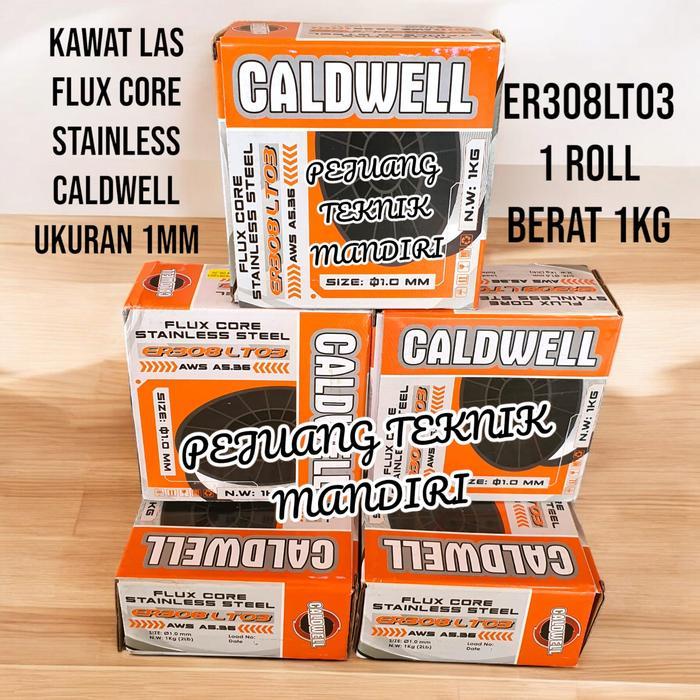 KAWAT LAS FLUX CORE STAINLESS 1MM CALDWELL / KAWAT LAS FLUXCORE STAINLESS 1 MM CALDWELL