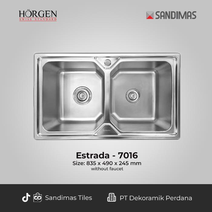 KITCHEN SINK HORGEN ESTRADA 7016 STEINLESS STELL 304