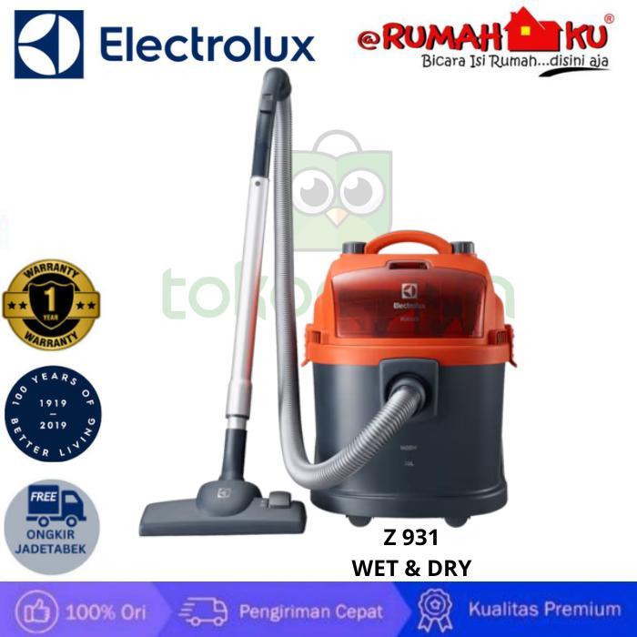 ELECTROLUX VACUUM CLEANER Z931 WET&DRY Z 931 KAPASITAS DRUM BESAR 1400-1600W FILTER MIKRO RODA