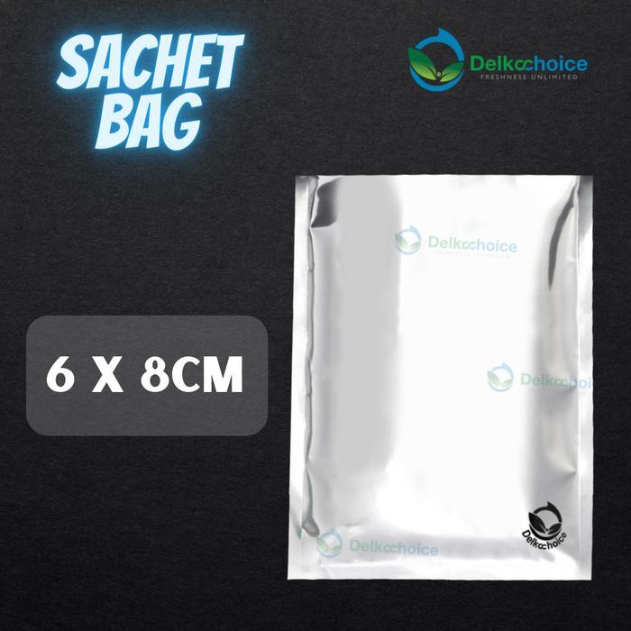 PLASTIK SACHET SASET ALUMUNIUM FOIL KEMASAN KOPI / SNACK 6X8