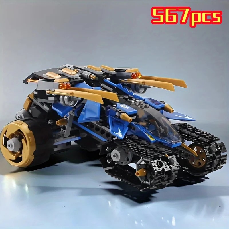 567PCS Technical Ninja Thunder Raider Mechanical Warrior Robot Mecha Building Blocks War Weapon MOC