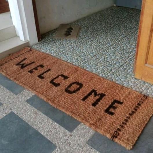 KESET WELCOME SERABUT KELAPA KUALITAS SUPER PREMIUM / keset lantai welcome panjang / Keset sabut