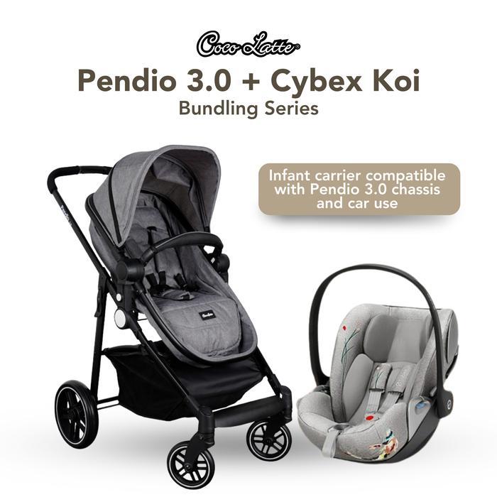 Top COCOLATTE CYBEX Pendio 3.0 Stroller Cloud Q Koi Infant Carrier